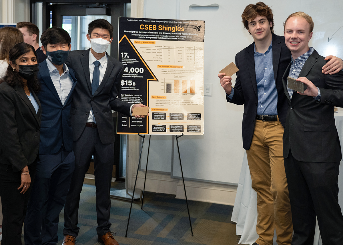 The CSEB Team during their poster presentation.